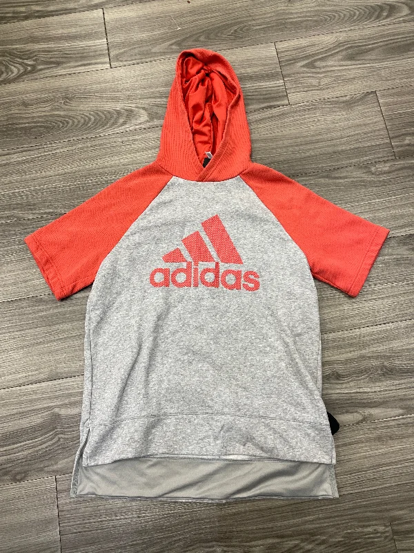 Women's Hidden Pocket Sweatshirts-Athletic Sweatshirt Hoodie By Adidas  Size: M