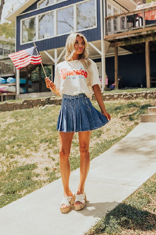 Women's Spring T-Shirts-The Land Of The Free Graphic Tee