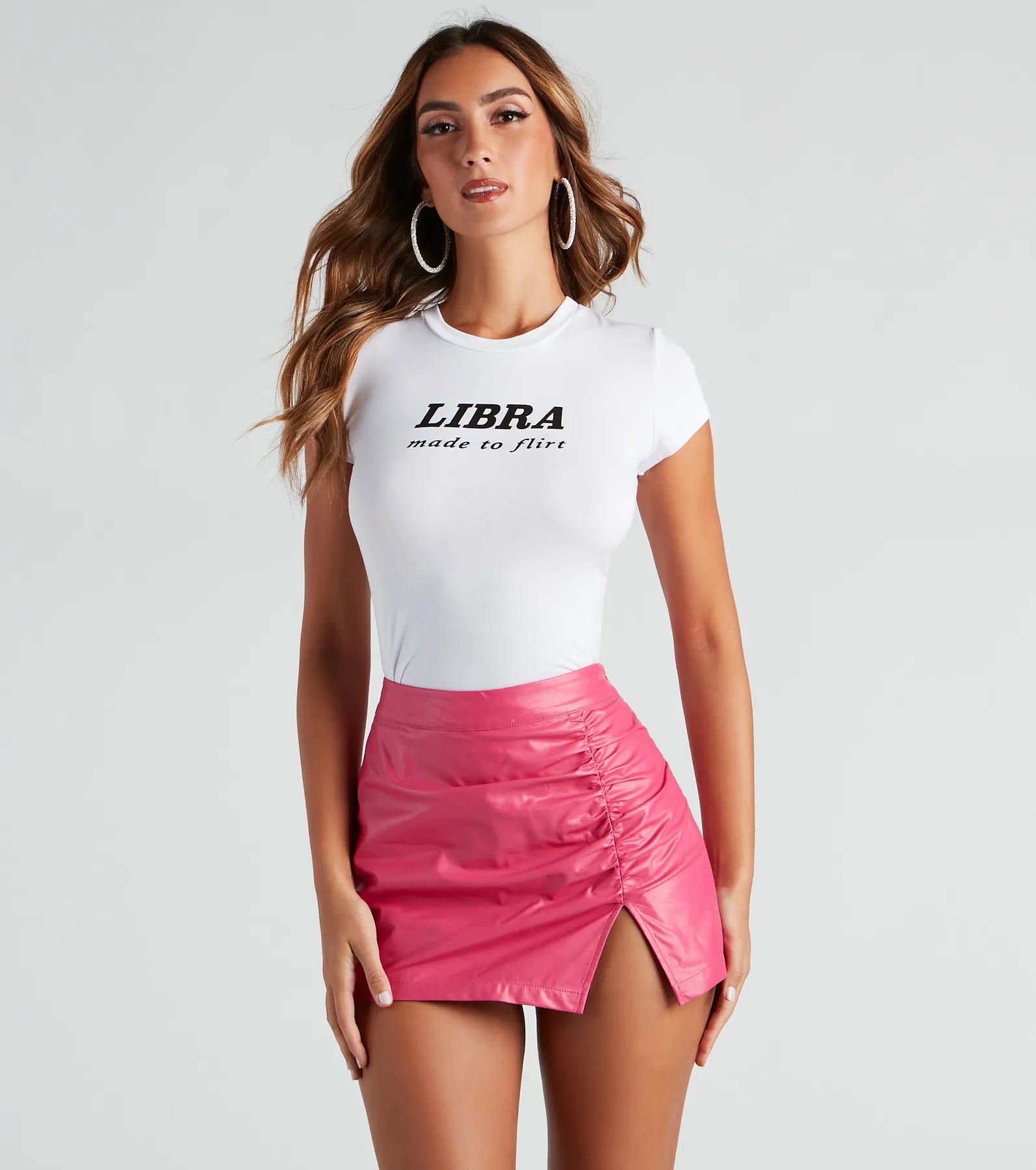 Women's Longline T-Shirts-Libra Knit Graphic Tee