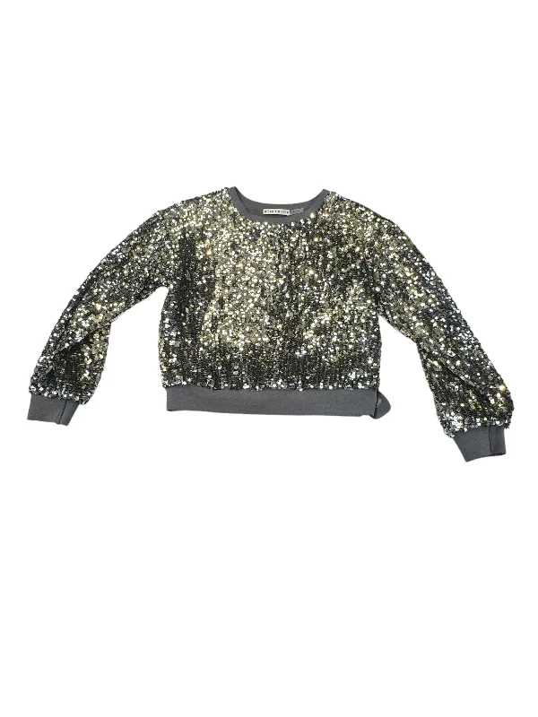 Women's Button Sweatshirts-Sweatshirt Crewneck By Alice + Olivia  Size: Xs