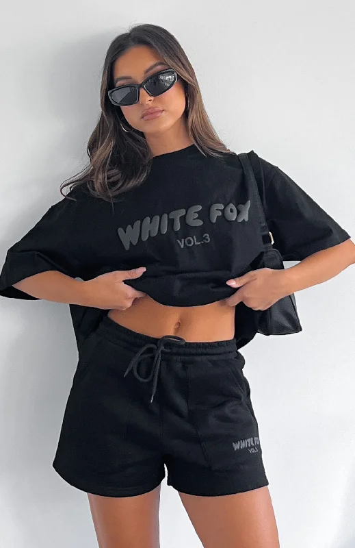 Women's Lightweight T-Shirts-Offstage Oversized Tee Onyx