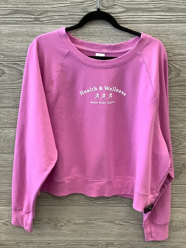 Women's Custom Fit Sweatshirts-Athletic Sweatshirt Crewneck By All In Motion  Size: Xxl