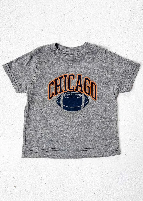 Women's Beaded T-Shirts-Chicago Football Baby Tee