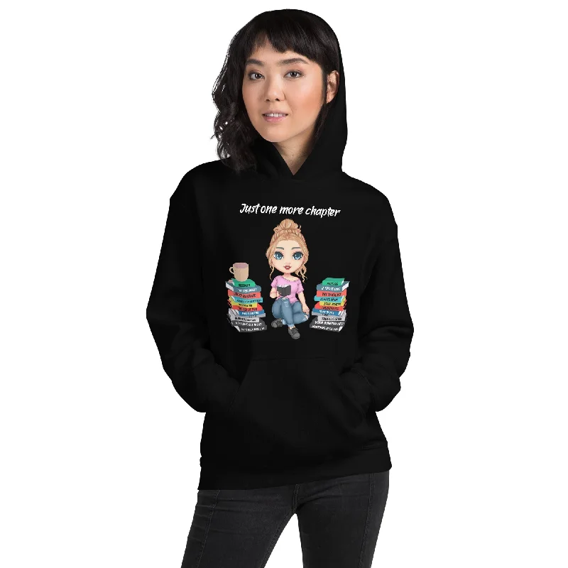 Women's Casual Sweatshirts-Personalized Just One More Chapter Hoodie