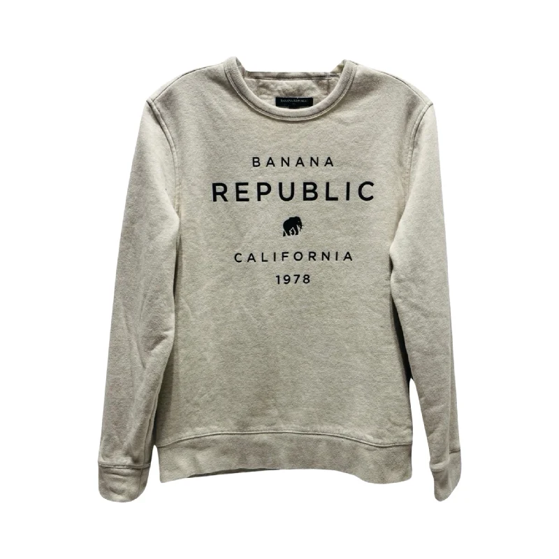 Women's Floral Sweatshirts-Sweatshirt Crewneck By Banana Republic  Size: S