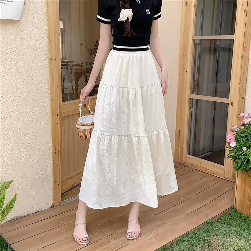 Women's Insulated Ruffle Skirts-Plus Size Tier Long Skirt