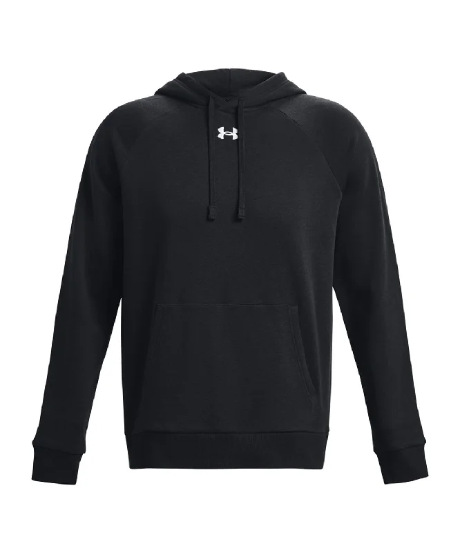 Women's Tailored Fit Hoodies-UA Rival Fleece Hoodie | BLACK/WHITE