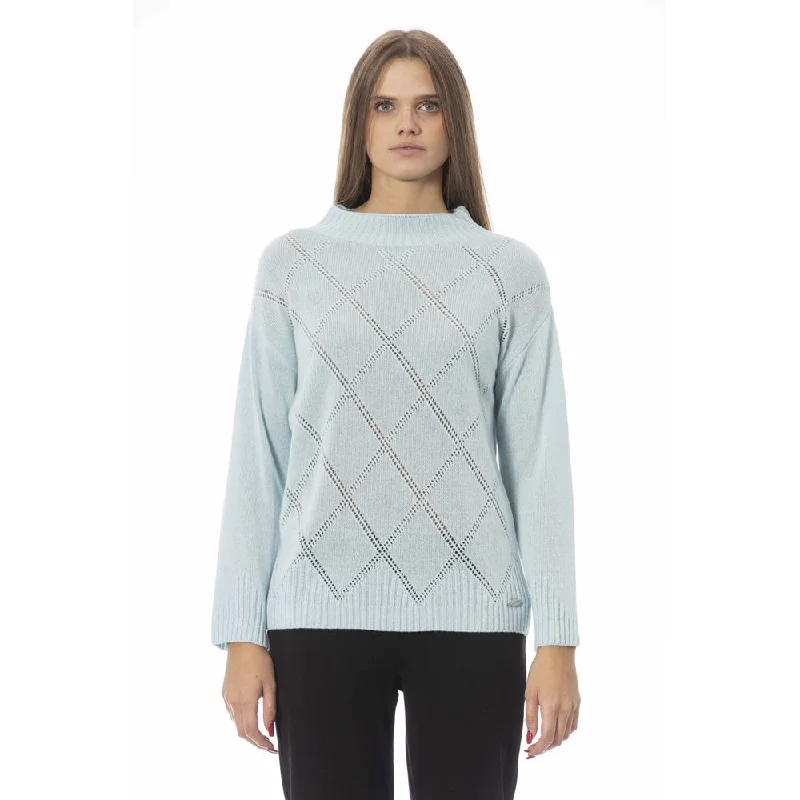 Women's Satin A-Line Pullovers-Baldinini Trend  Wool Women's Sweater