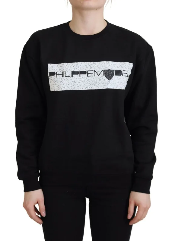 Women's Geometric Pullovers-Philippe Model  Printed Long Sleeves Pullover Women's Sweater