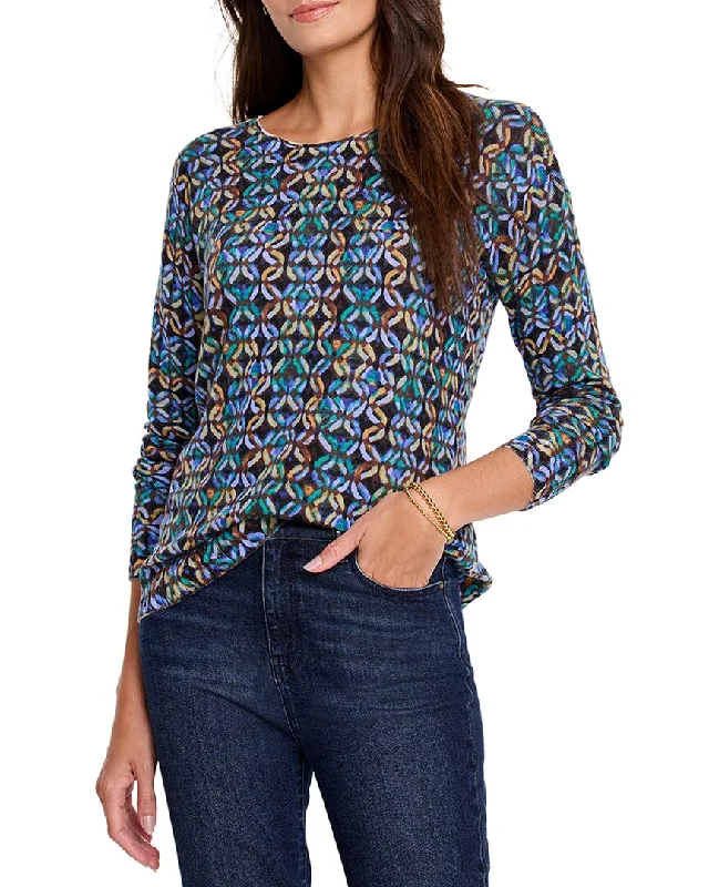 Women's Button-Front Floral Pullovers-NIC+ZOE Wave Links Sweater