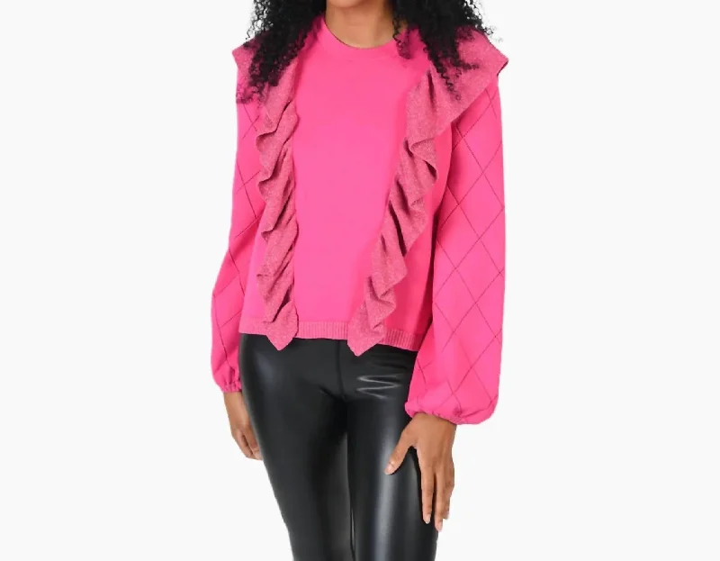 Women's Party Pullovers-Lillian Sweater In Fuchsia