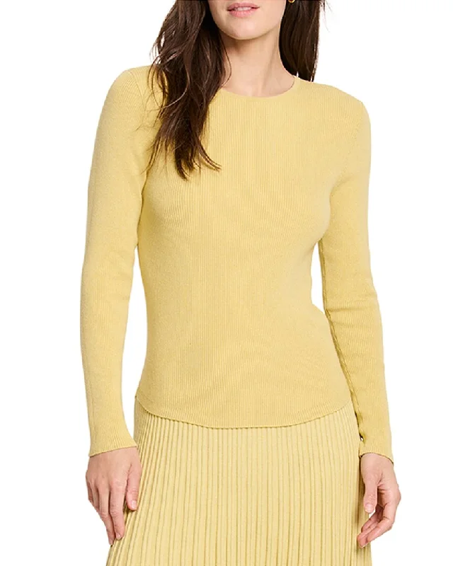 Women's Chunky Pullovers-NIC+ZOE Ribbed Sweater T-Shirt