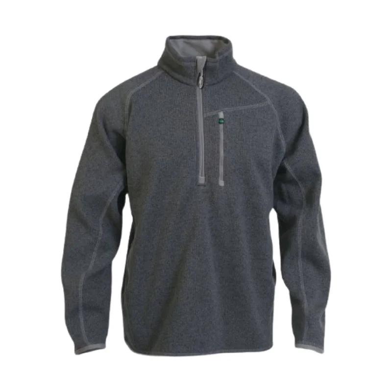 Women's Zip-Up Pencil Pullovers-Arborwear Men's Staghorn Fleece Pullover - Charcoal