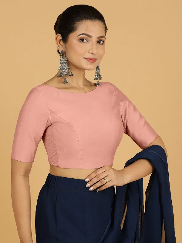 Trisha x Rozaana |  Saree Blouse in Sea Pink