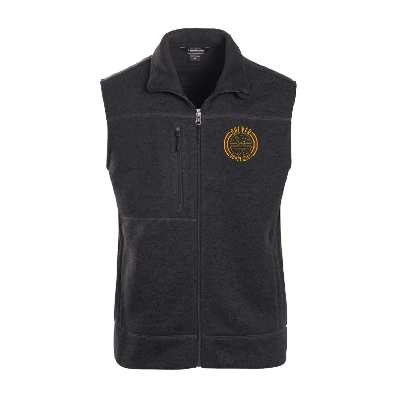 Women's Button-Front Ruffle Pullovers-Riding Hall Men's Ashton Vest - Heather Black