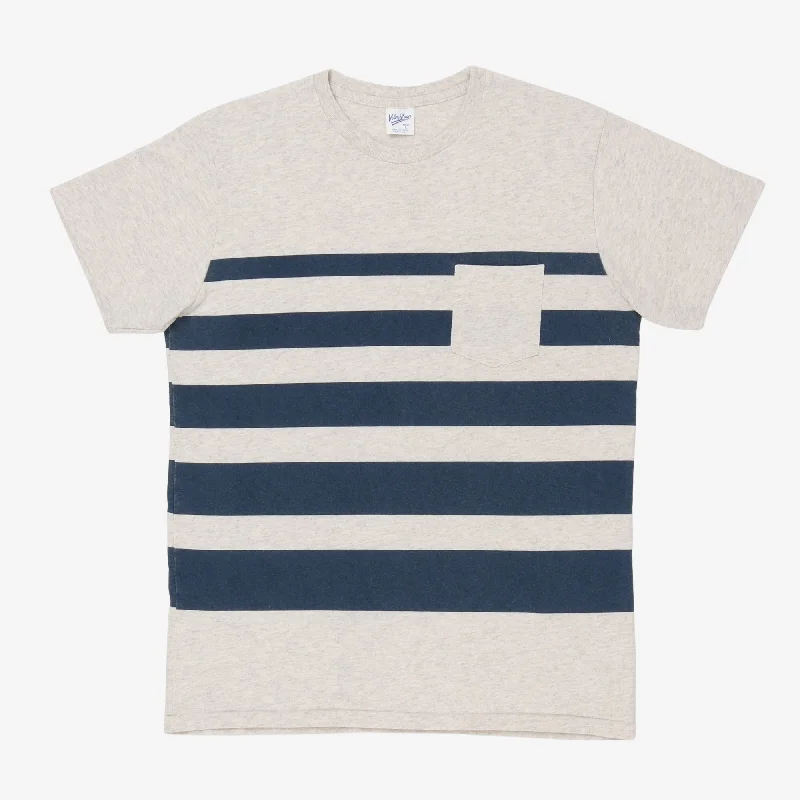 Women's Sleep Pullovers-Striped Tee