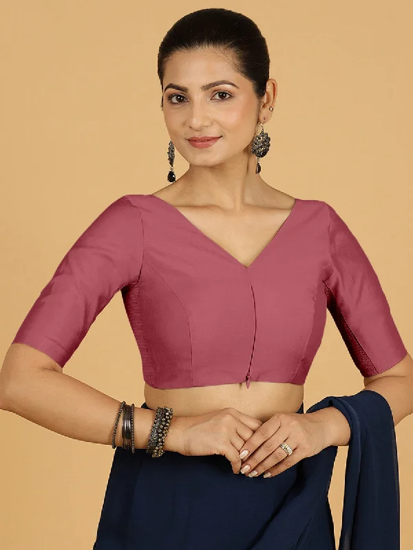 Vedika x Rozaana |  Saree Blouse in Rose Pink