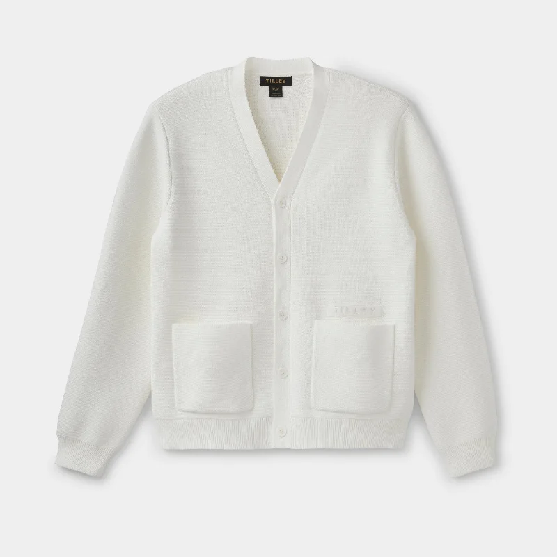 Women's Chunky Pullovers-Cotton Milano Cardigan