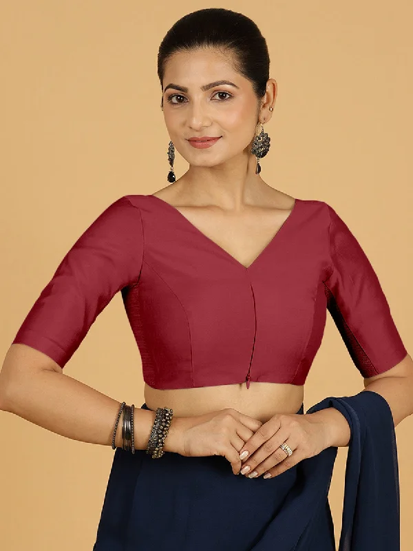 Vedika x Rozaana |  Saree Blouse in Scarlet Red