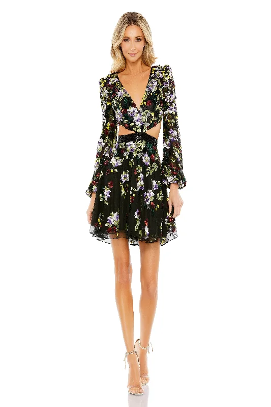 Women's Casual Brunch Floral Dresses-Mac Duggal 5723