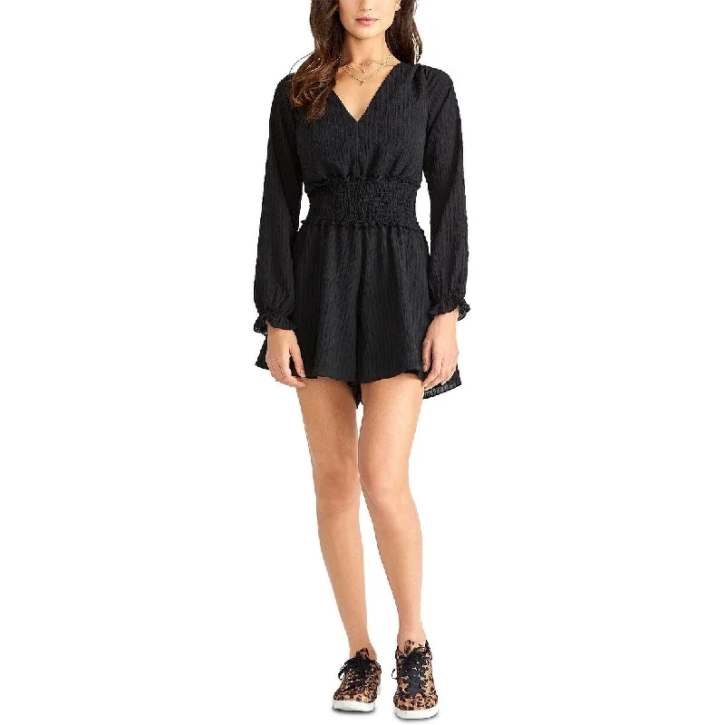 Women's Casual Trendy Dresses-Rachel Rachel Roy Women's Aiko Romper Black Size Large