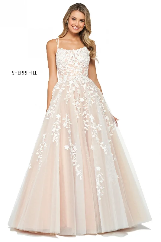 Women's Casual Tiered Dresses-Sherri Hill 53116