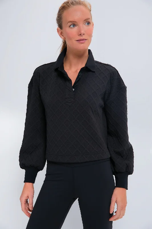 Black Cropped Fallon Sweater