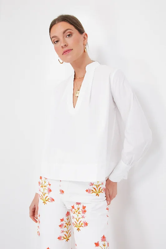 White Freya Blouse