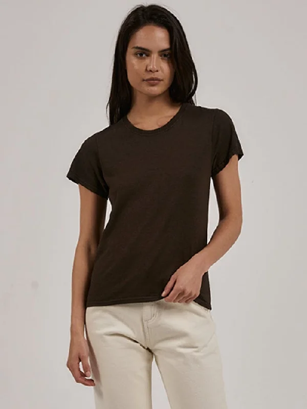 Women's Spring T-Shirts-Hemp Everyday Tee - Tarmac