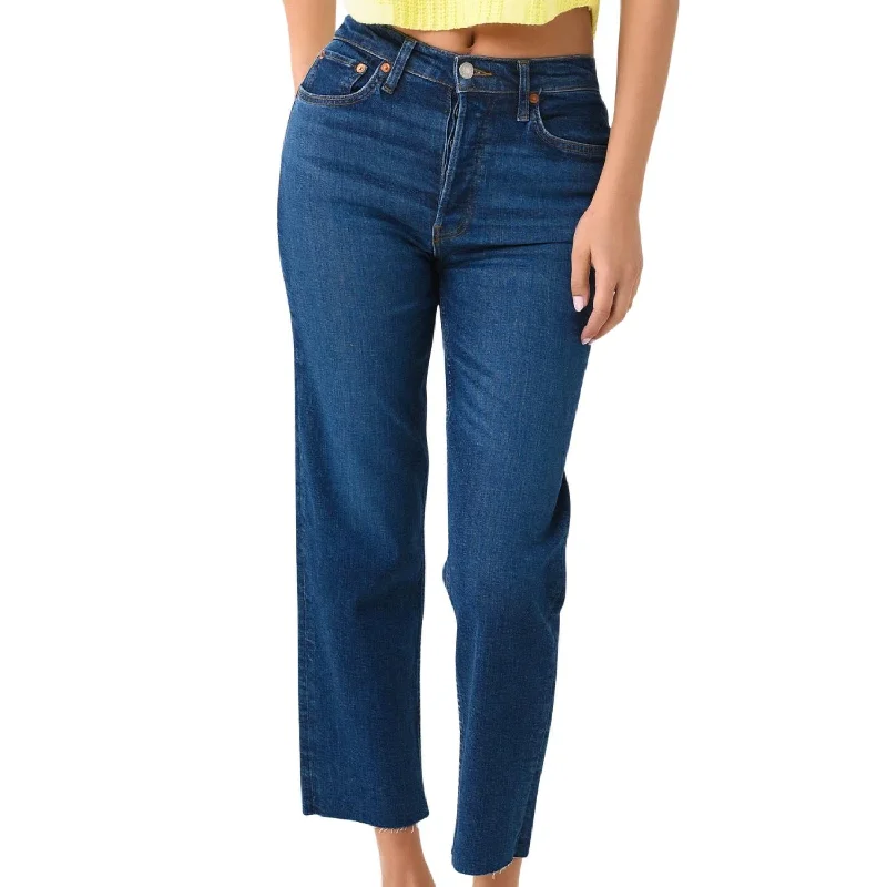 Women's Tall Pants-70's Stove Pipe Jean In Jetty