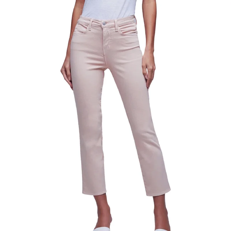 Women's Elastic Waist Pants-Alexia Jean In Petal