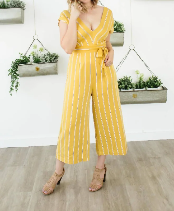 Women's Flare Leg Pants-All The Right Moves Sunset Jumper In Yellow