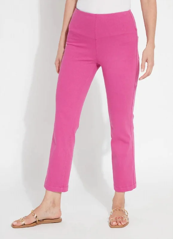 Women's Biker Pants-Baby Bootcut Denim In Pink