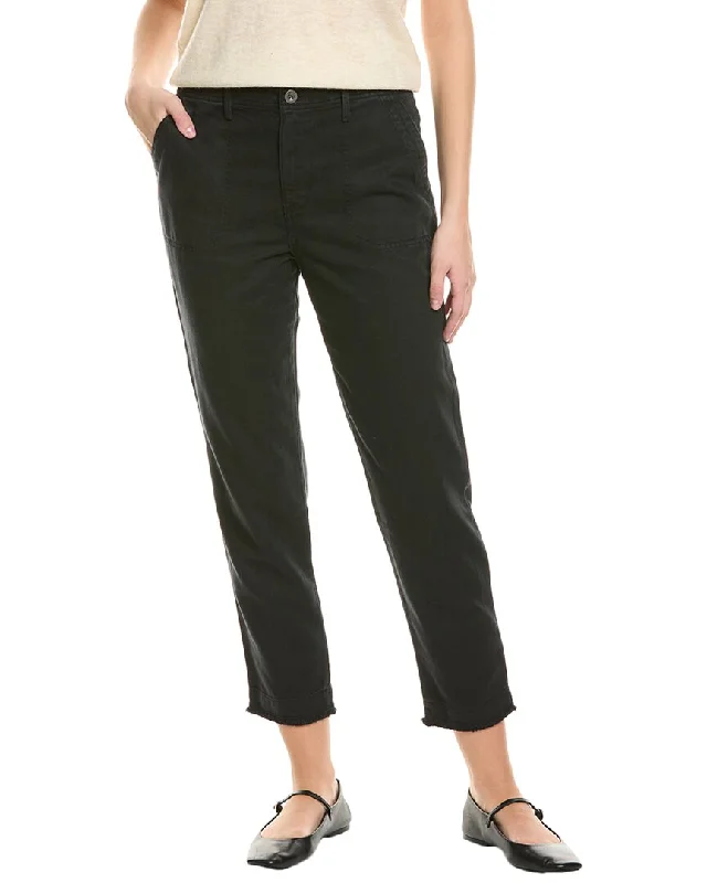 Women's Paperbag Waist Pants-Bella Dahl Dakota Frayed Ankle Trouser