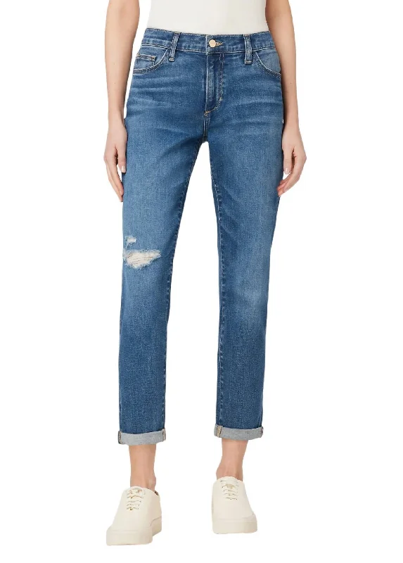 Women's Convertible Pants-Bobby Mid Rise Boyfriend Jean In Be The Light