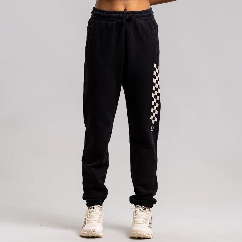 Women's Athletic Pants-Down Hill Block Track Pant Womens WASHED BLACK