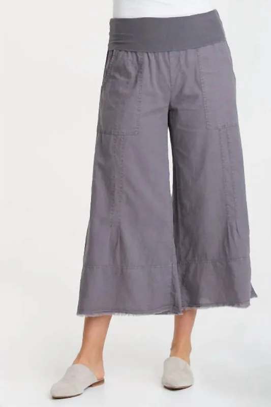 Women's Casual Pants-Garni Crop Pants In Nebulous Pigment