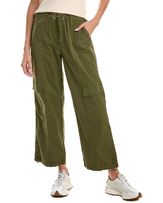 Women's Yoga Pants-HUDSON Jeans Drawstring Cargo Parachute Pant