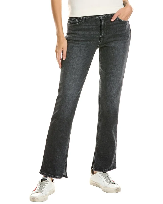 Women's Professional Pants-HUDSON Jeans Nico Black Star Straight Ankle Jean