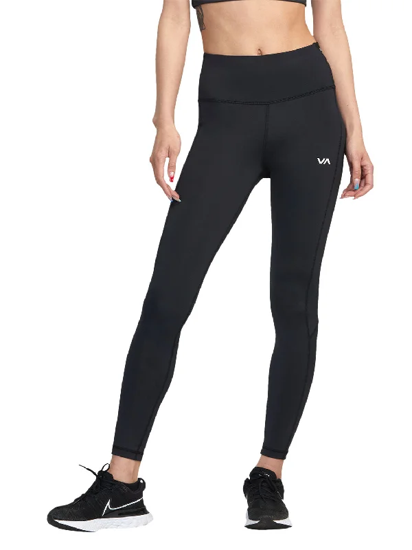 Women's Pinstripe Pants-RVCA Ladies Compression Leggings