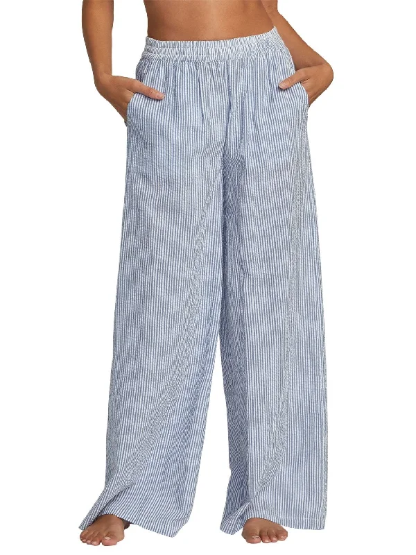 Women's Sash-Waist Pants-RVCA Ladies New Yume Wide Leg Pant