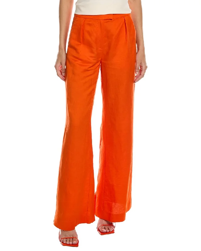 Women's Side Zip Pants-Nicholas Carly Linen-Blend Pant