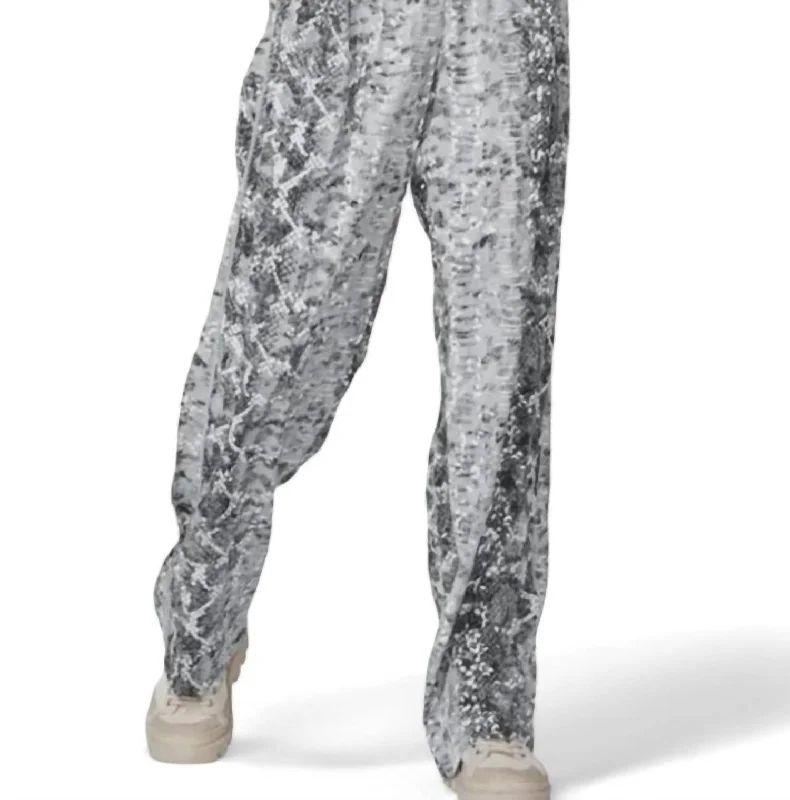 Women's Gradient Pants-Olisa Trousers In Statue Mix