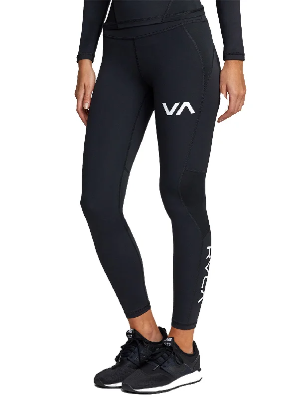 Women's Vintage Pants-RVCA Ladies Compression Leggings