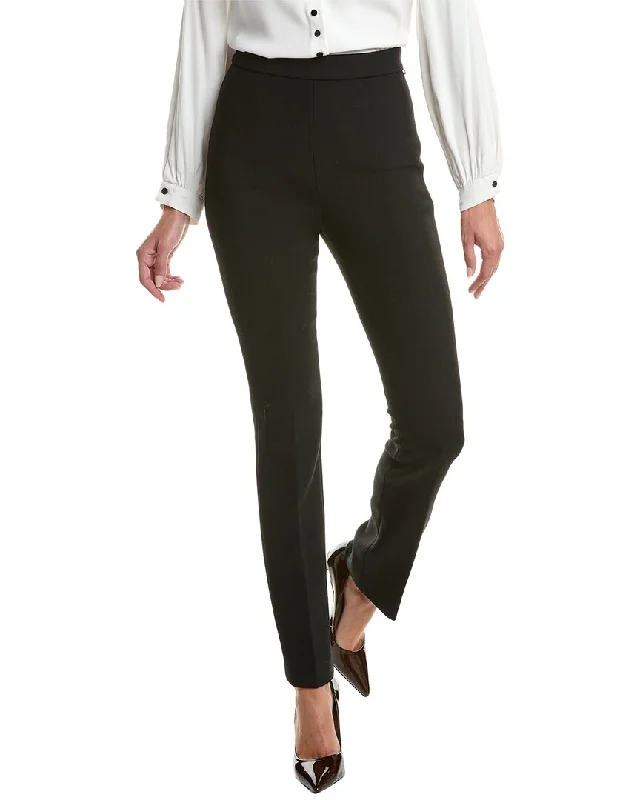 Women's Suit Pants-Sportmax Teoria Wool-Blend Trouser