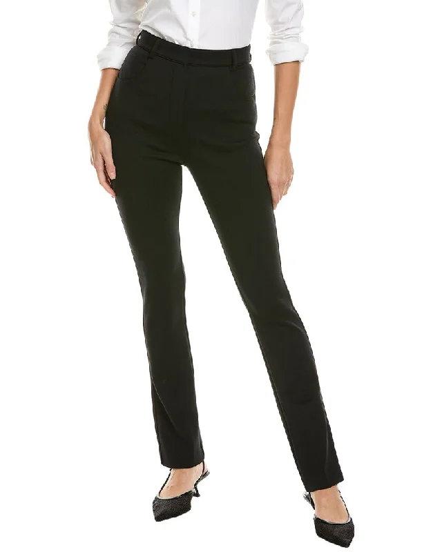 Women's Waterproof Pants-Sportmax Teti Wool-Blend Trouser