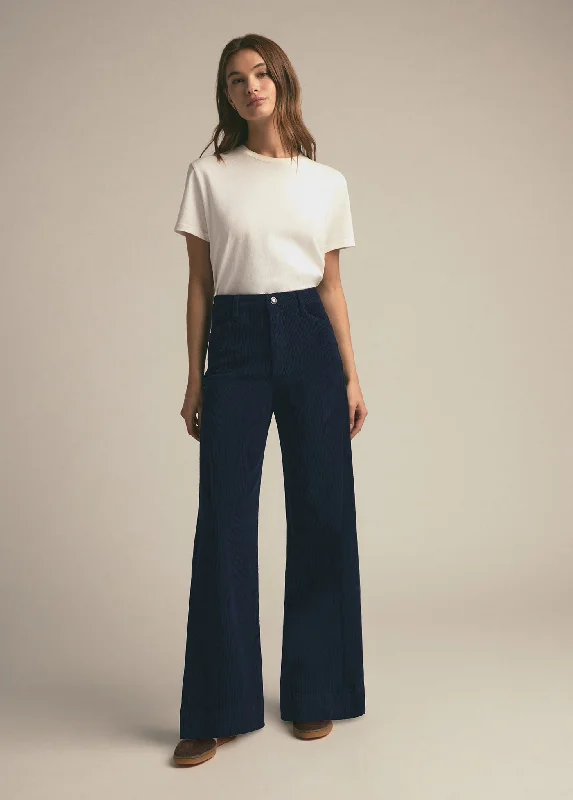 Women's Party Pants-THE MISCHA CORD WIDE LEG