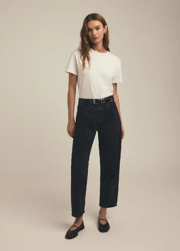 Women's Pleated Front Pants-THE NIKKI MID RISE BARREL