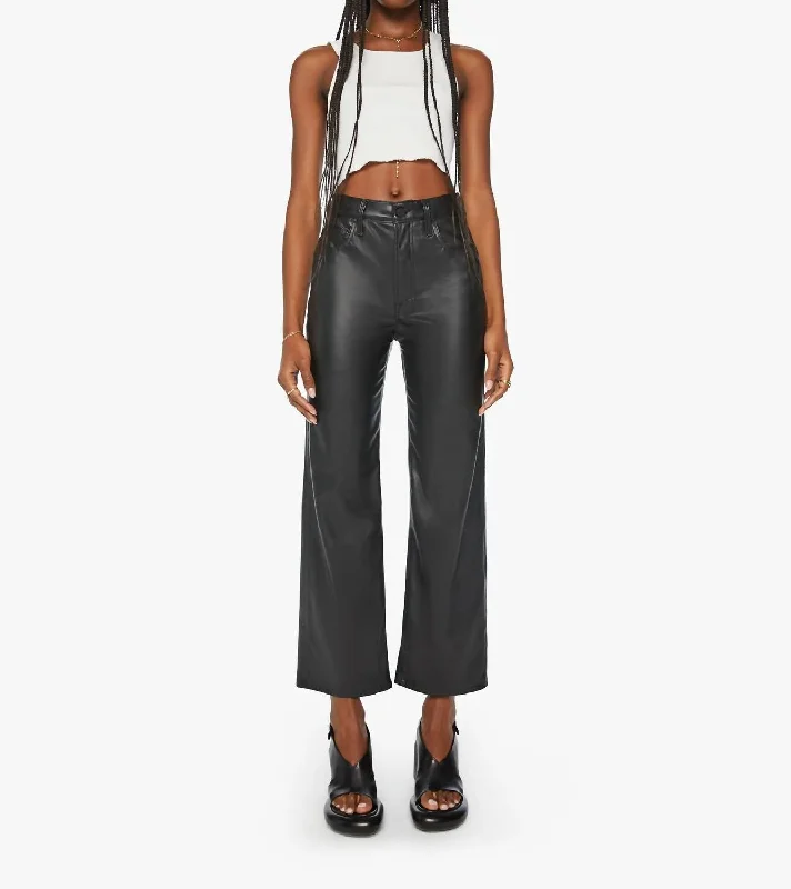 Women's Checkered Pants-The Rambler Ankle Jeans In Black