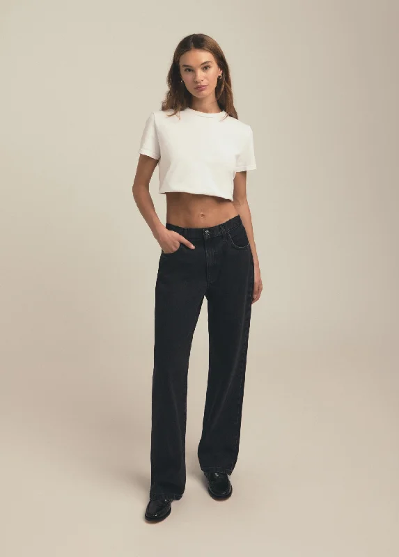 Women's Graphic Print Pants-THE TOMMY LOW SLUNG STRAIGHT